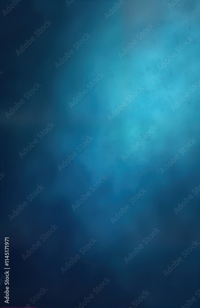Poster abstract blue background. dark blue color gradient. suitable for portrait photography. empty canvas 