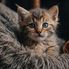 Portrait d'un mignon petit chaton