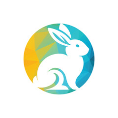 Rabbit Logo Design Vector Illustration