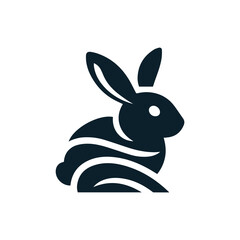Rabbit Logo Design Vector Illustration