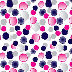 Abstract colorful polka bubbles pattern