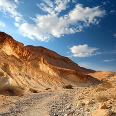 Naklejka premium Rocky hills, Negev Desert, Israel.