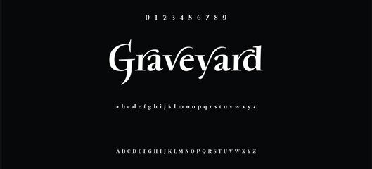 Luxury serif font in modern style. Elegant wedding alphabet letters font and number. Typography Luxury classic lettering serif fonts decorative vintage retro logo