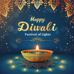 Happy diwali post banner