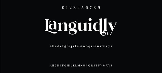 Luxury serif font in modern style, this typeface has a big set of ligatures and alternates and can be used for logos
