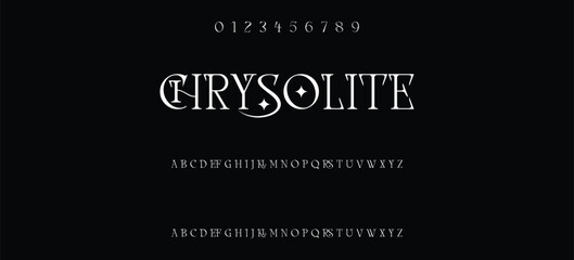 Luxury serif font in modern style, this typeface has a big set of ligatures and alternates and can be used for logos