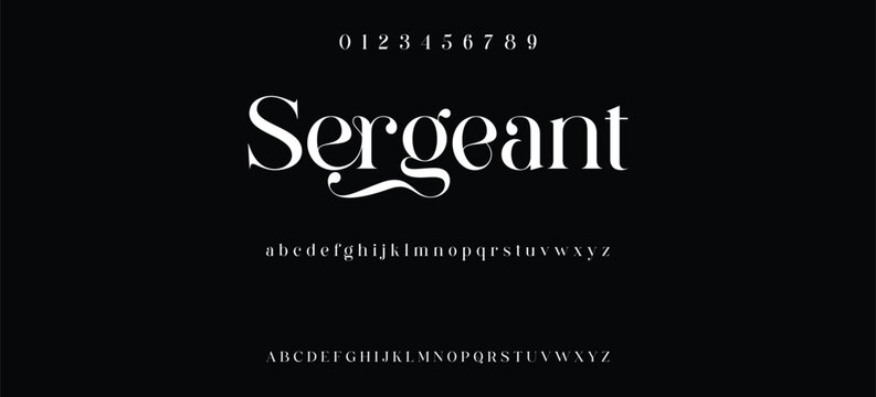 Luxury serif font in modern style, this typeface has a big set of ligatures and alternates and can be used for logos