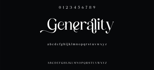 Luxury serif font in modern style, this typeface has a big set of ligatures and alternates and can be used for logos