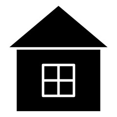 House, home glyph solid icon