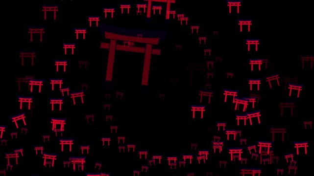 animated emoji torii gate, digital torii gate emoji, motion torii gate, animated Japanese gate, torii gate emoji, virtual torii, cartoon torii, emoji Japanese symbol, 3D torii gate emoji, animated shr
