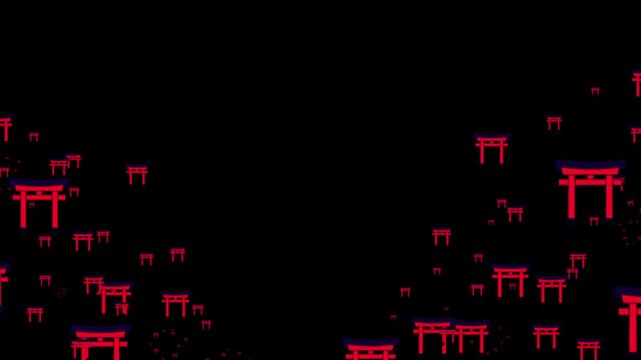 animated emoji torii gate, digital torii gate emoji, motion torii gate, animated Japanese gate, torii gate emoji, virtual torii, cartoon torii, emoji Japanese symbol, 3D torii gate emoji, animated shr