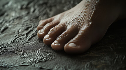 Fototapeta premium close up of foot