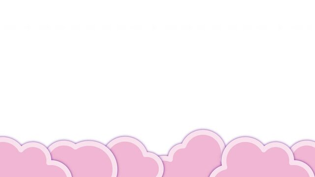 もこもこの煙が右方向に進むフレーム　背景透過　ループ