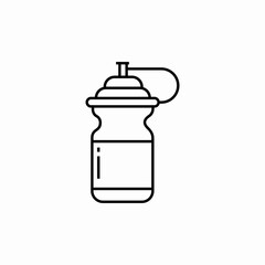 gym water bottle icon sign vector