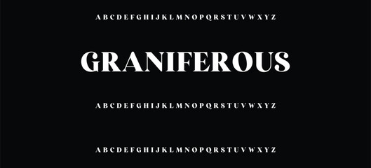 Elegant alphabet letters serif font and number. Classic Lettering Minimal Fashion. Typography fonts regular uppercase, lowercase and numbers. vector illustration