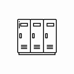 school lockers icon sign vector