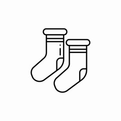 socks pair icon sign vector