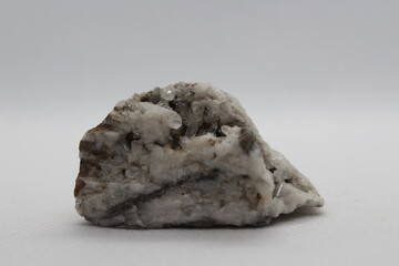 Pure quartz crystals isolated on a white background 