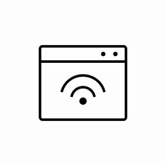 wifi website icon sign vector