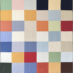 Fototapeta premium A Patchwork Quilt with Vibrant Heirloom Fabrics