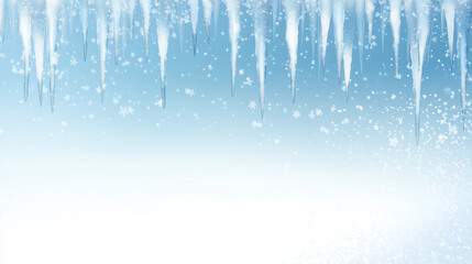 Frozen Winter Background, AI generated image