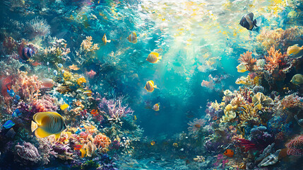 Naklejka premium underwater, coral, sea, fish, reef, diving, water, ocean, tropical, scuba, blue, nature, marine, animal, life, deep, red sea, aquatic, coral reef, egypt, dive, snorkeling, caribbean, diver, sand