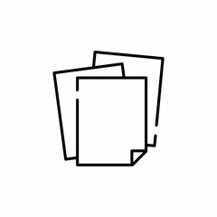blank papers icon sign vector