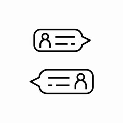 dialogue chat icon sign vector