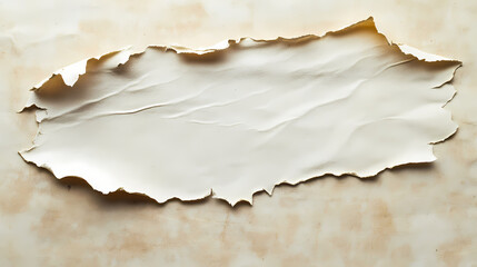 Aged, worn paper with subtle tears and creases, exhibiting a soft, creamy texture and warm, earthy tones reminiscent of forgotten memories and antique relics. Lichenous. Illustration