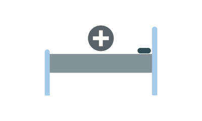 Hospital bed, Medical, Services, Doctor, Patients, Hospital, Treatment, Medicine, Bed, Isolated, Emergency free vector image icon