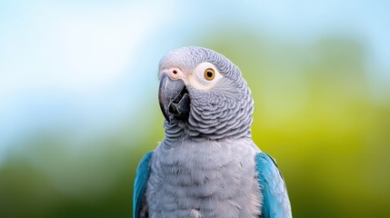 Obraz premium Close-up portrait of an African Grey Parrot.