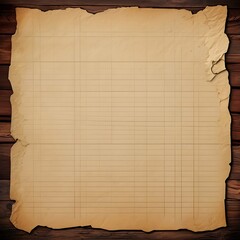old paper on wood