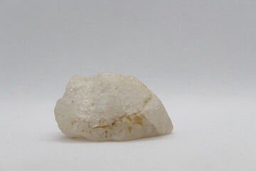 Pure quartz crystals isolated on a white background 