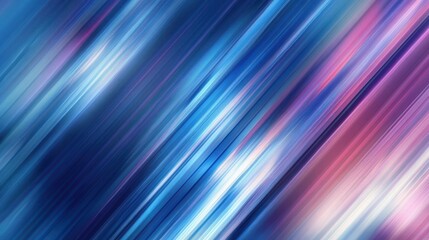 Abstract Diagonal Lines of Blue Purple and Pink Hues