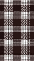 Stylish brown and white plaid pattern suitable for various fashion and textile designs
