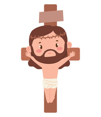 cute jesus crucifixion