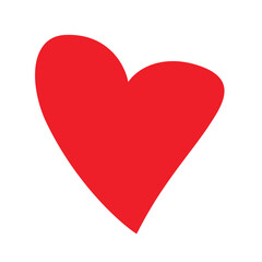 heart in red colour,heart icons,love heart. vector illustration