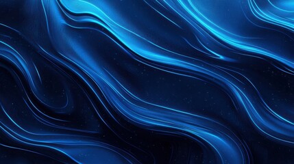 Abstract Blue Swirling Lines Background Design