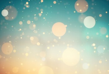 Abstract background with soft focus glittering lights. Light particles shimmer in gradient from blue to brown tones. Elegant, magical effect. Suitable for festive, holiday, dreamy themes. Design with