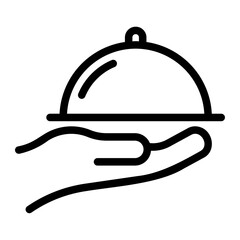restaurant line icon