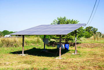 The use of solar cells in the gardens of  famers in rural areas of Thailand