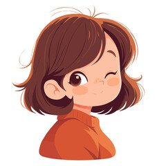 Choppy Short Cut – Bold and Trendy Short Hairstyle with Choppy Layers, Fashionable Women’s Haircut, Vector Art Illustration

