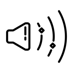volume icon, line icon style