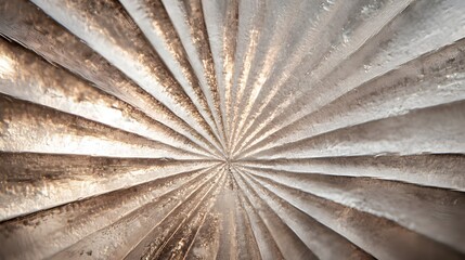A macro shot of frosted glass with a starburst pattern engraved in the surface.