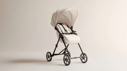 A modern stroller designed for infants, featuring a sleek and stylish appearance.