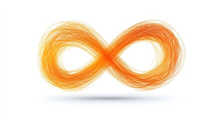 A scribble snake frame forming an infinity symbol with detailed overlapping curves. No background. Created as a stylized vector design