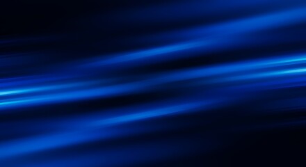 Obraz premium Vibrant blue light streaks on a dark background, concept for digital technology, business innovation and futuristic design