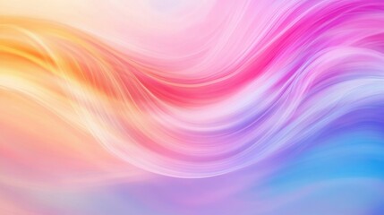 Abstract Pastel Waves Flowing Smoothly