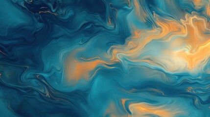 Obraz premium Patrón abstracto con colores azul y naranja