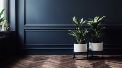 Planta en maceta decoración interior elegante